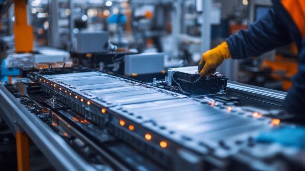 Chaine de production de batteries