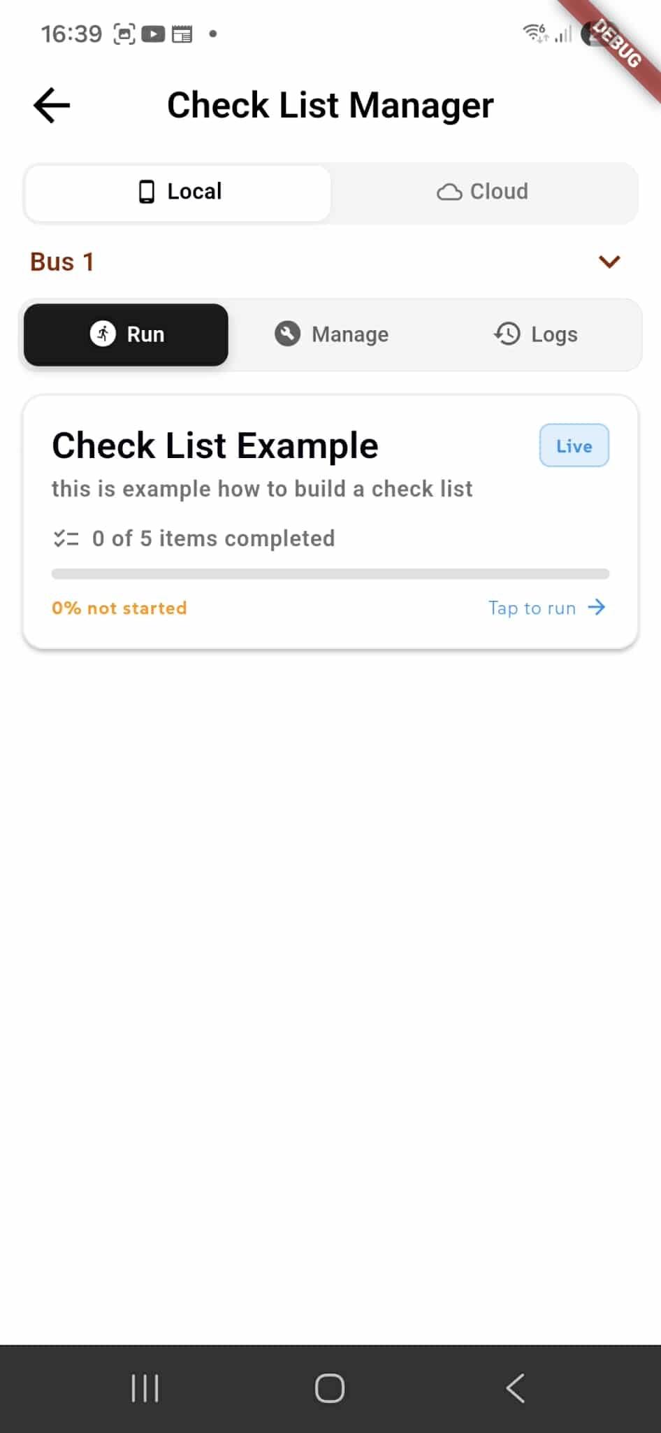 Check_List_Run_ReadyTo_Start
