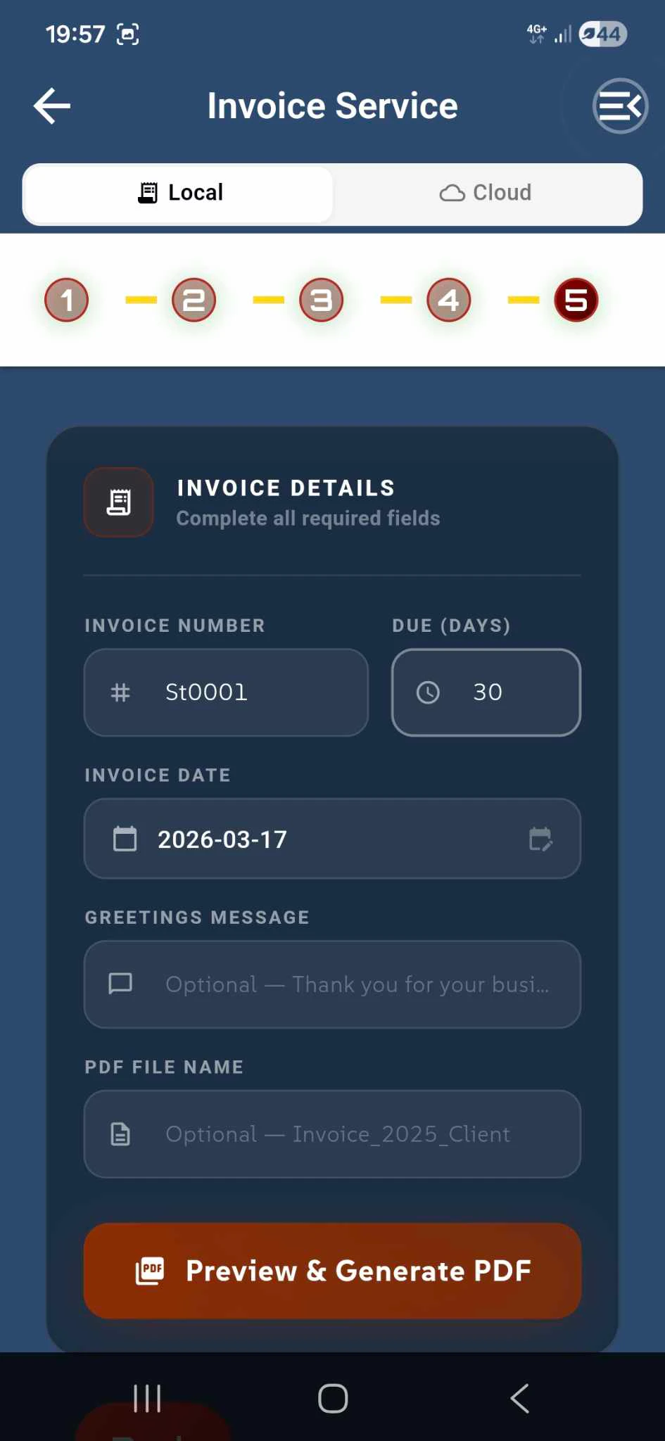 Invoice_Service_Step_Five