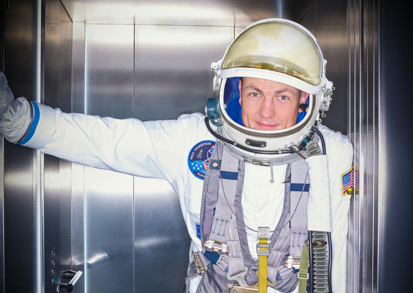 hepster hero as an astronaut