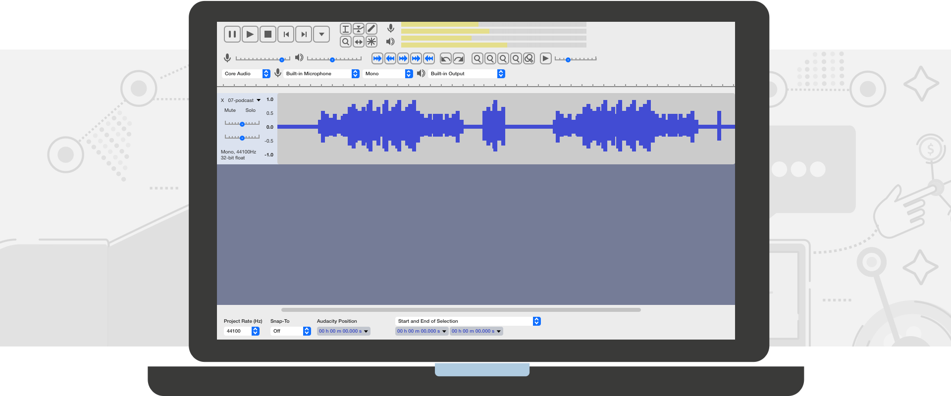 podcast editing audacity