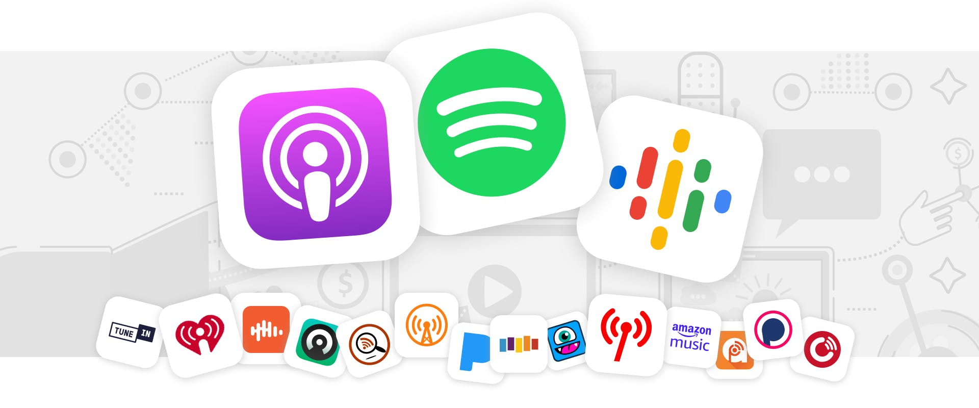 Podcast directory icons