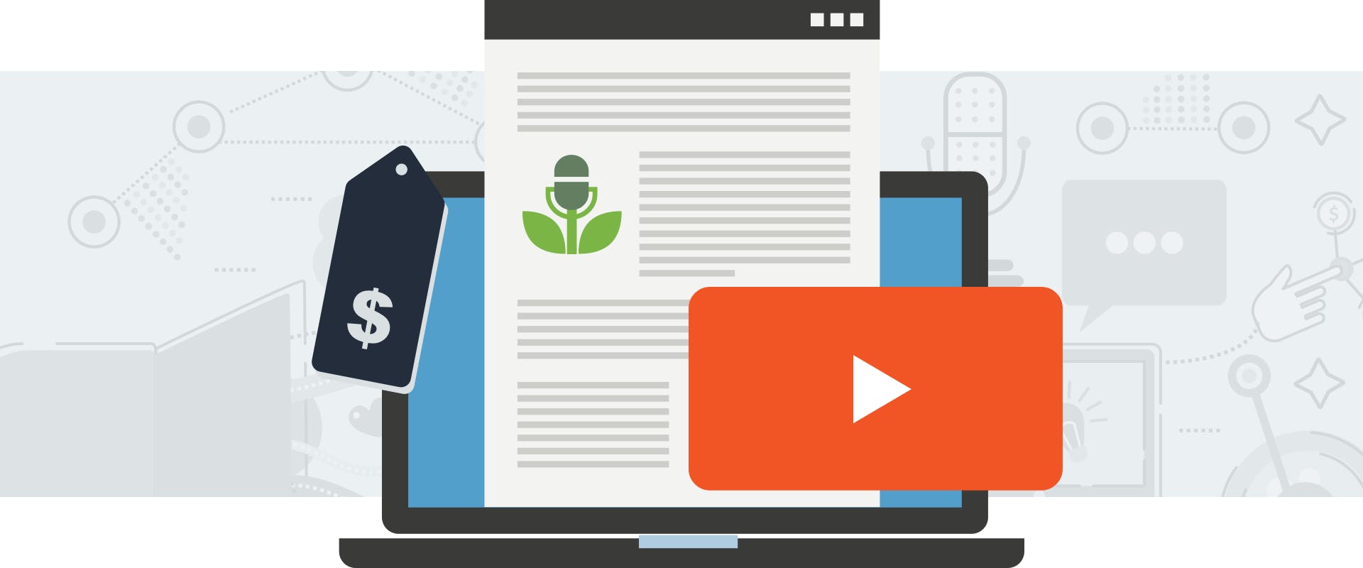 Blog posts, deals, and video content in Buzzsprout