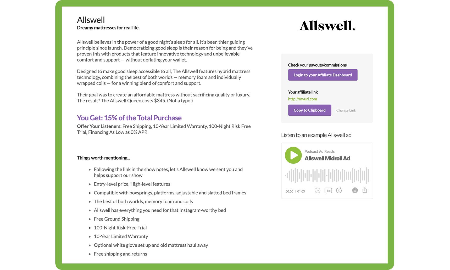Allswell with affiliate link