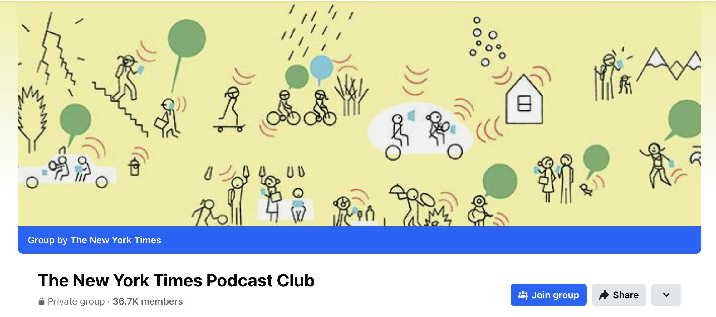 New York Time Podcast Club Facebook Group