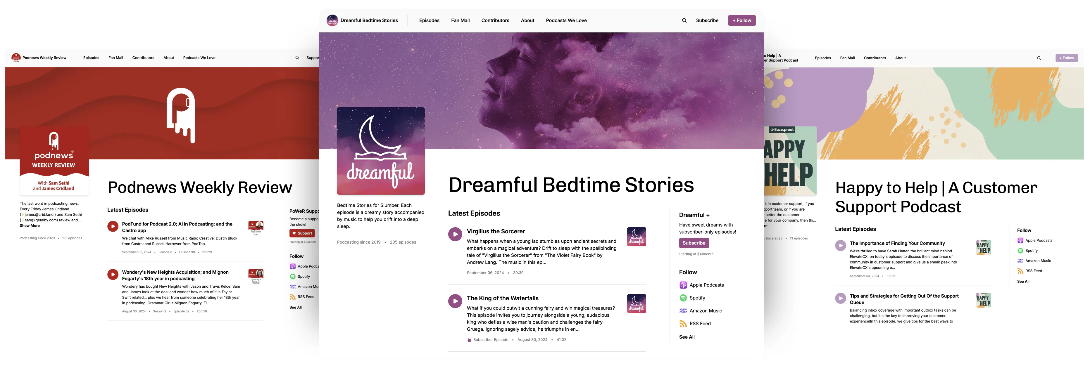 Buzzsprout Podcast Website