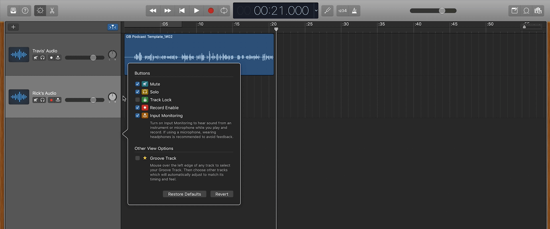 how to record a song in garageband 10.1