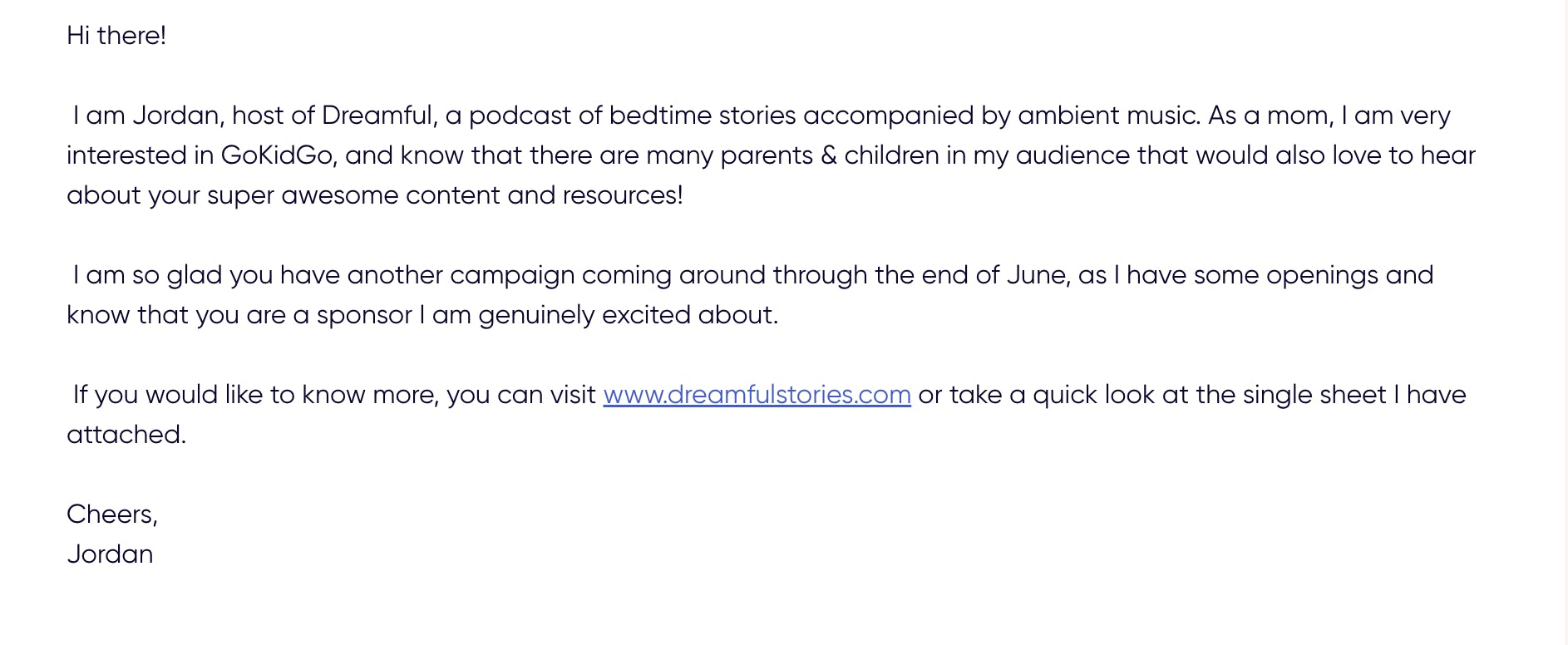 GoKidGo sponsorship pitch