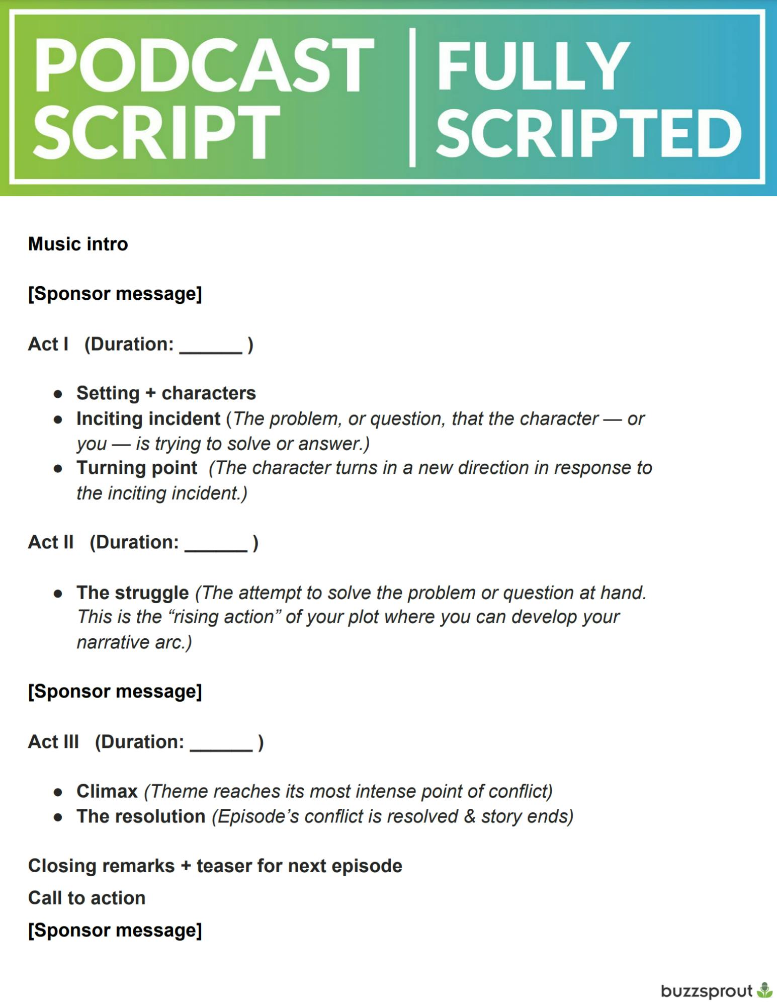How to Write a Podcast Script [8 Free Script Templates]