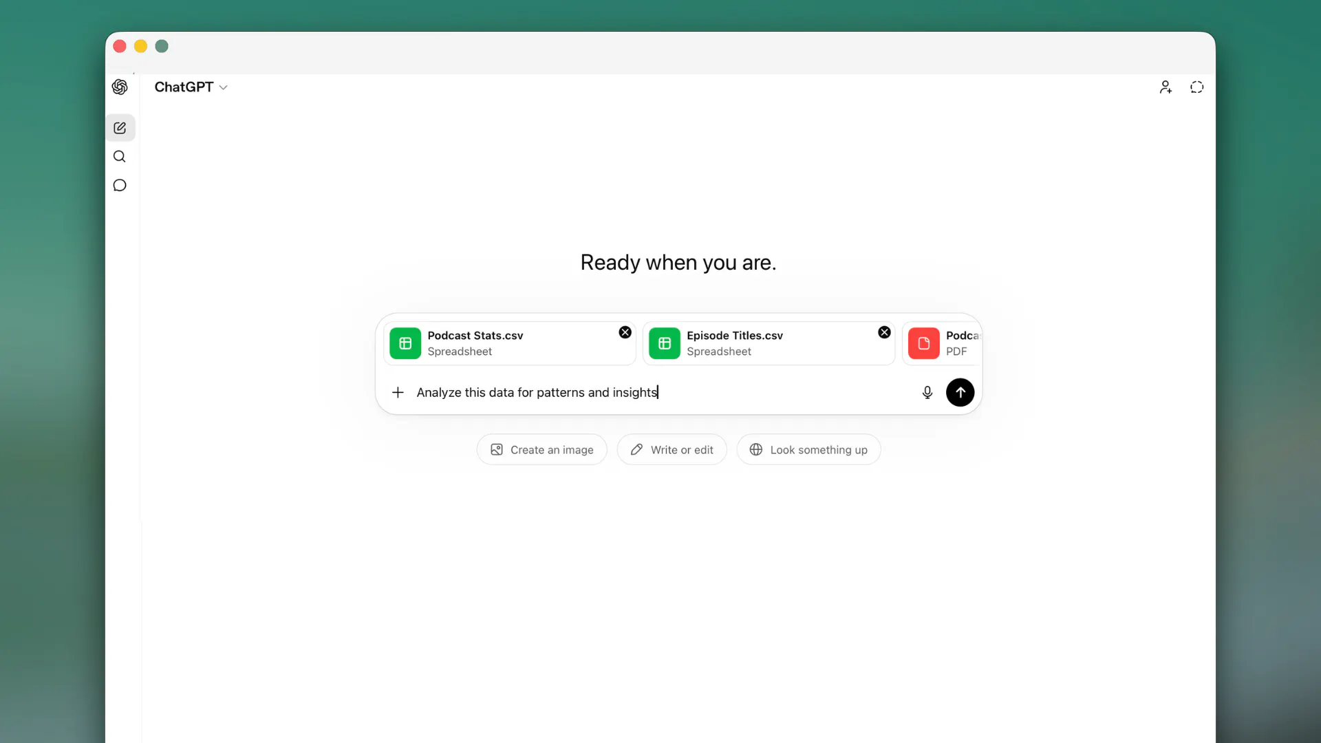 asking ChatGPT a question
