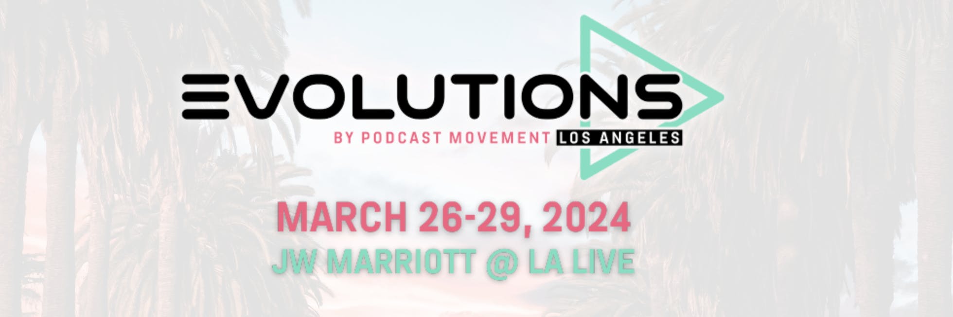 Evolutions by Podcast Movement Logo