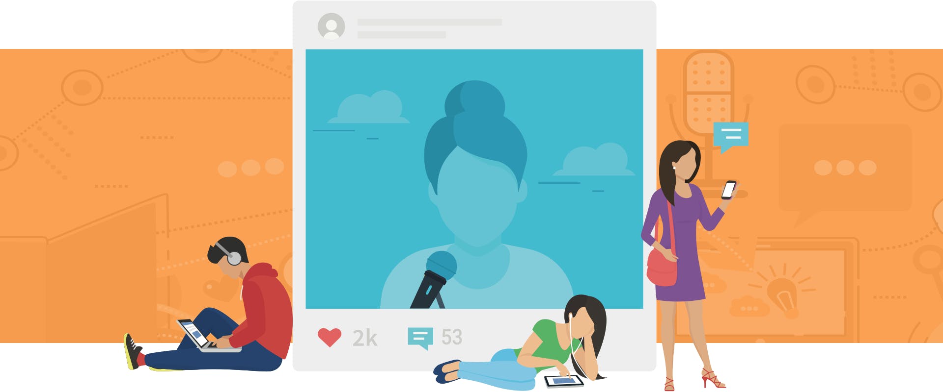 Podcast on social media