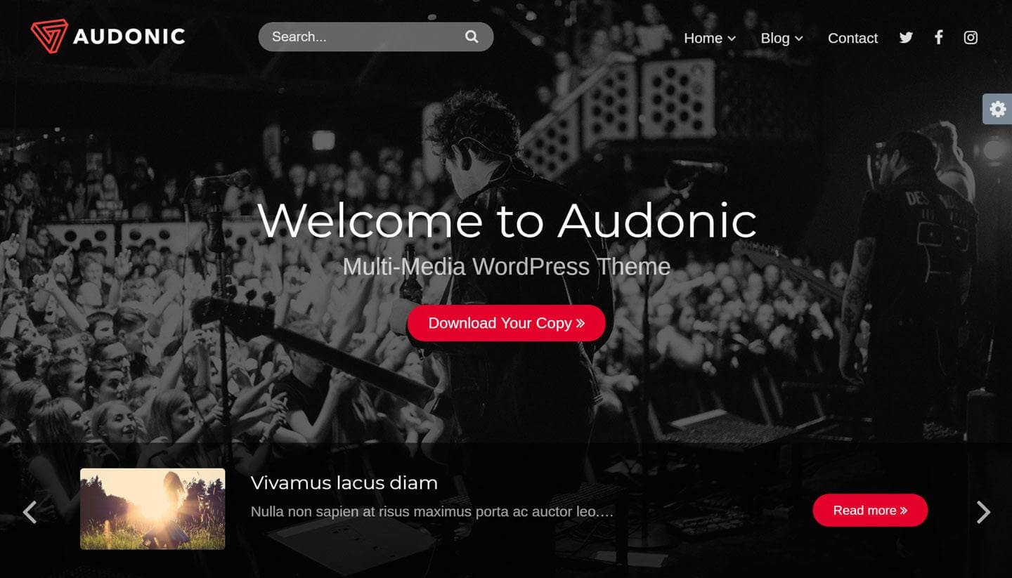 Audonic Wordpress Theme