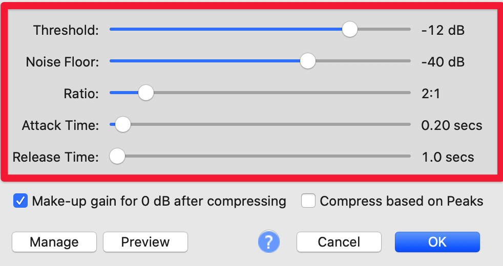 How to Use the Compressor in Audacity