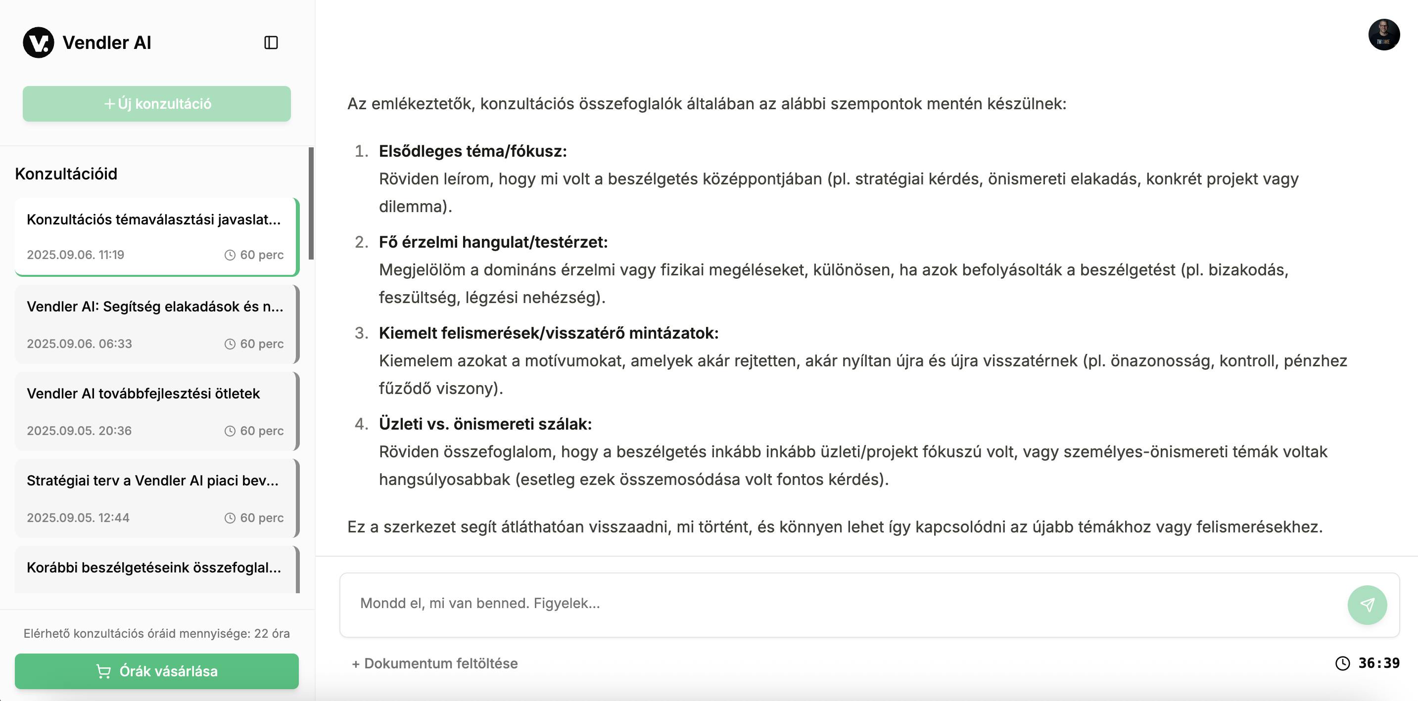 Beszélgetés a VendlerAI-val