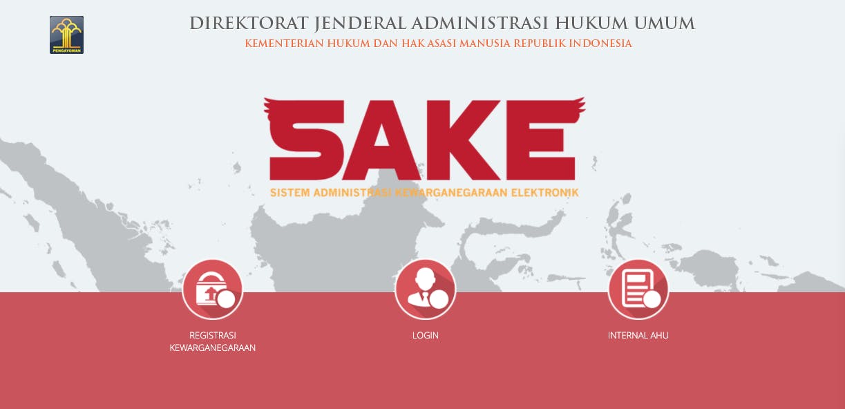 SAKE - Sistem Administrasi Kewarganegaraan Elektronik