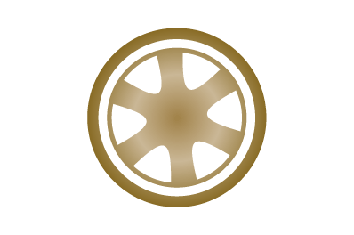 Gold Wheel Icon