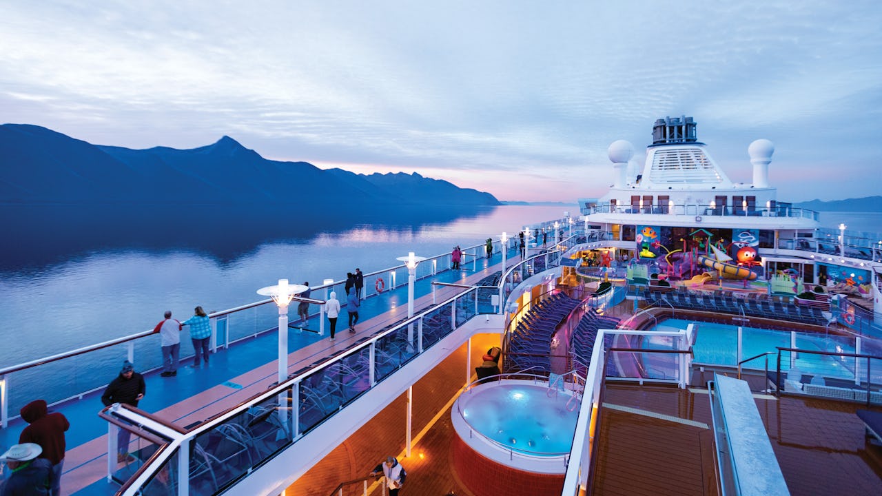 Deck of Royal Caribbean Cruise Ship