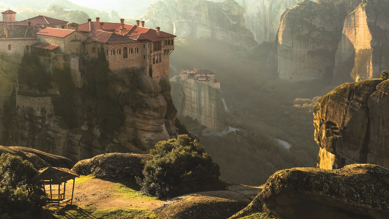 The Meteora Monasteries in Greece, Europe