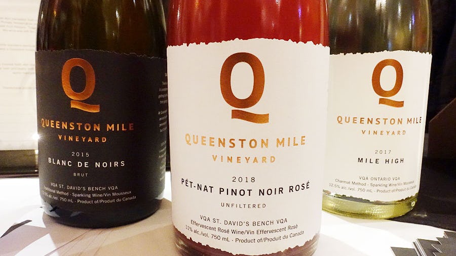 Queenston Mile Wine bottles