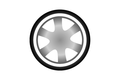 Black Wheel Icon