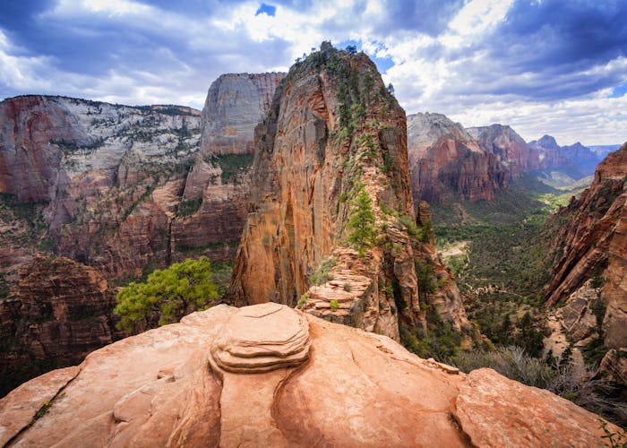 Angels Landing in Zion Canyon.