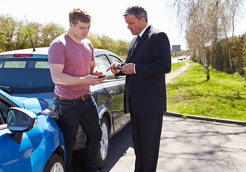 exchanging insurance information after accident