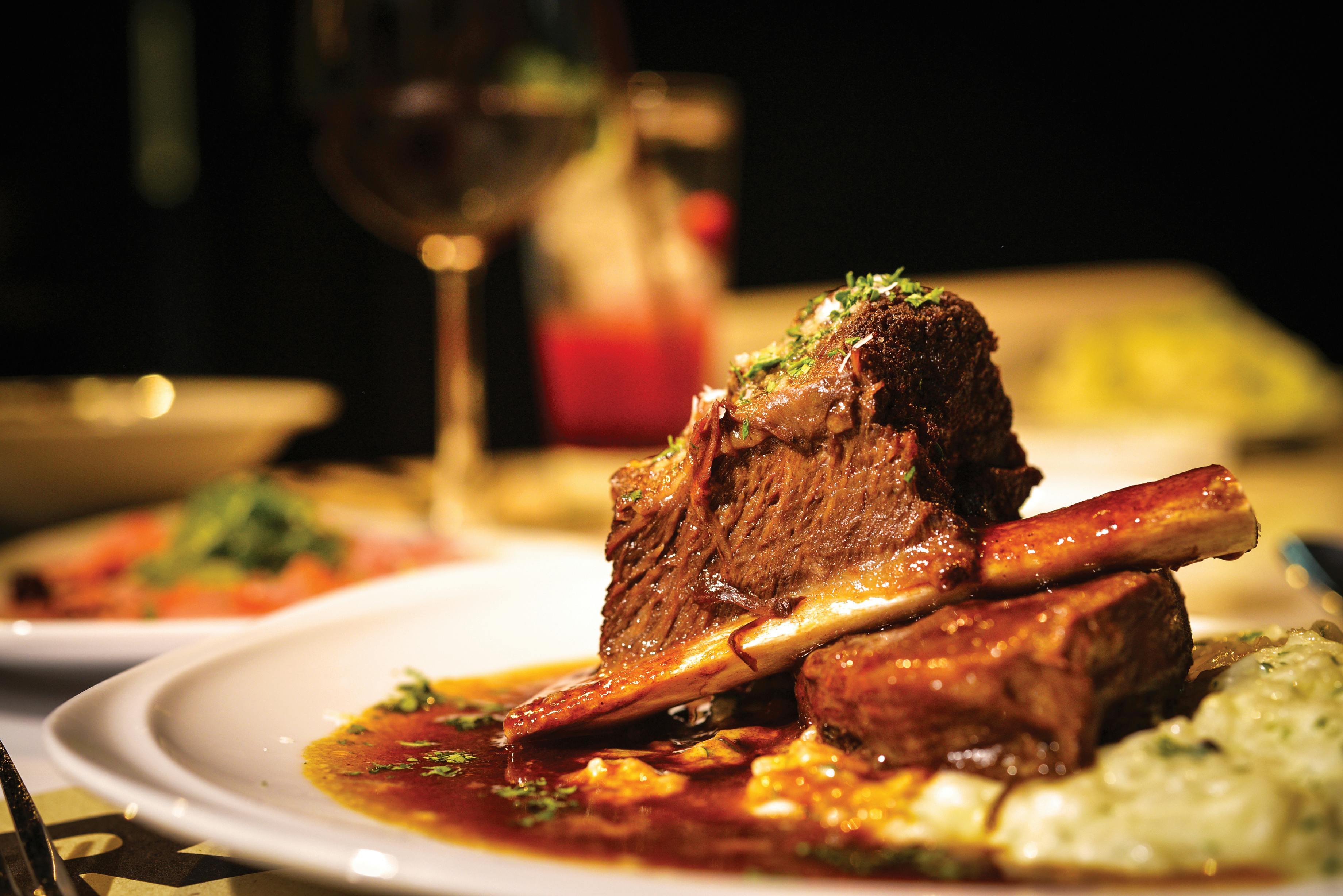 Braised beef short ribs 