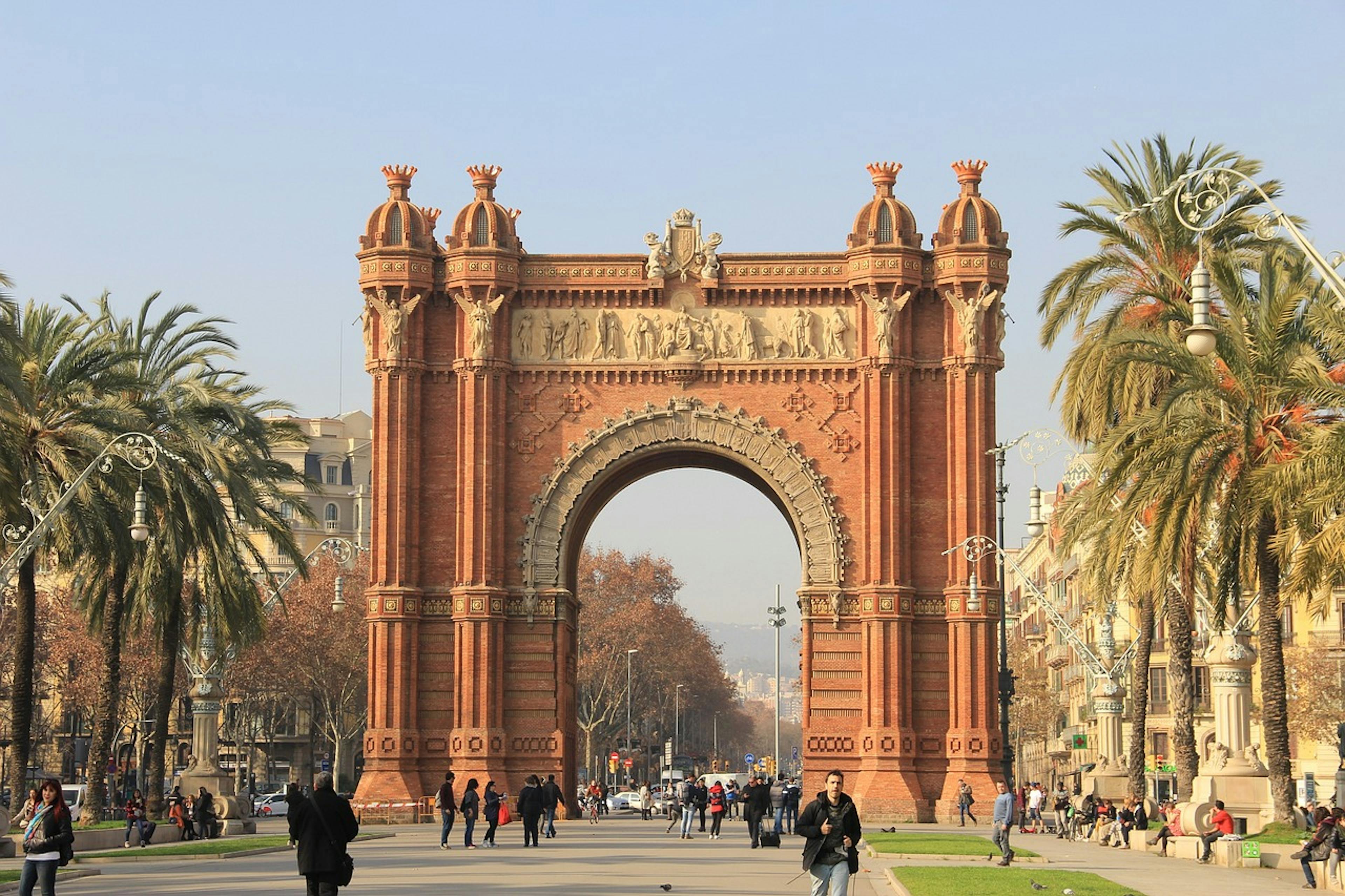 Arc de Triomf in Barcelona, located in Parc de la Ciutadella.