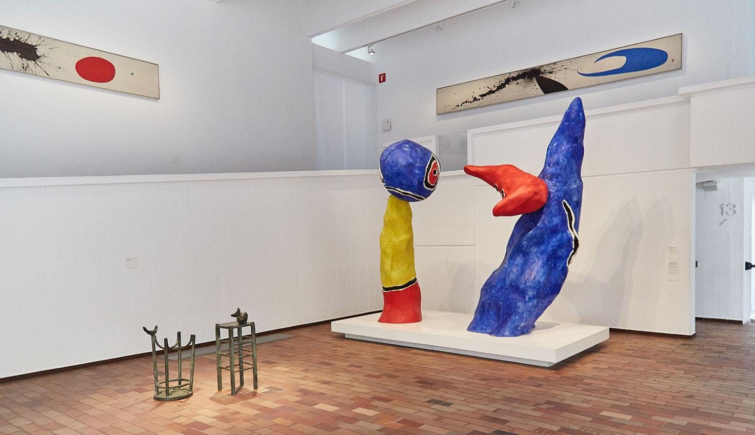 A modern art small museum in Barcelona showcasing the works of renowned artist Joan Miró.