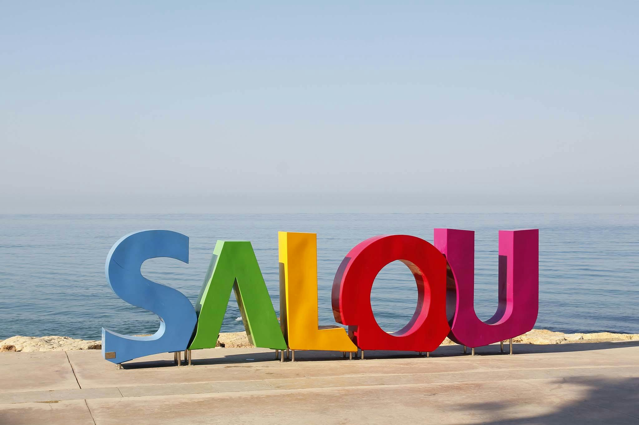 Salou sign in Europe, a popular destination for European travel.