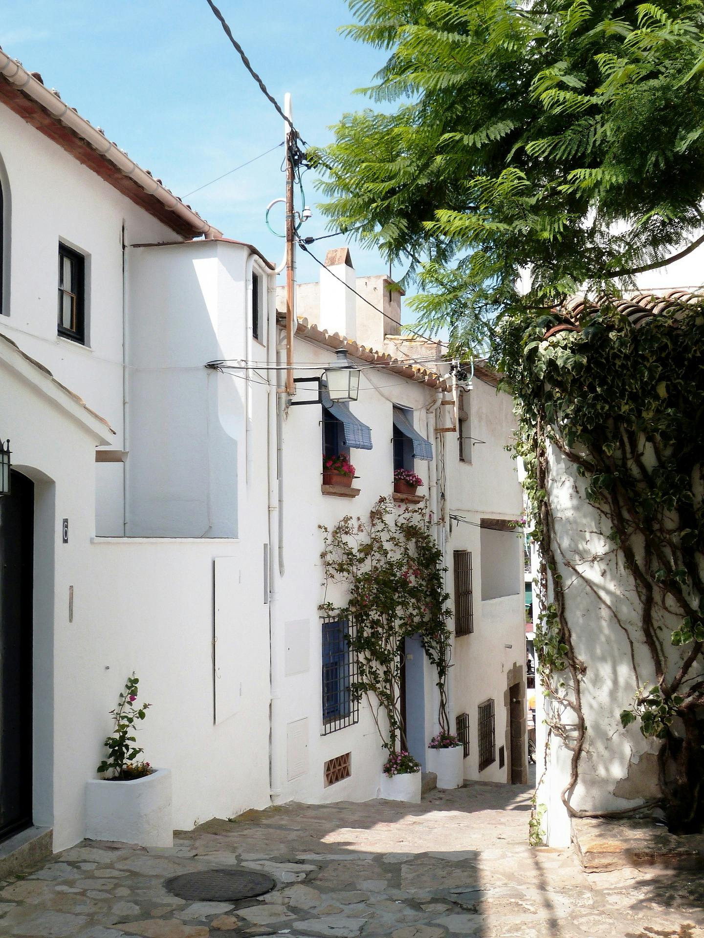 Un bâtiment blanc se dressant sur un ciel bleu clair, rayonnant d’élégance et de pureté.