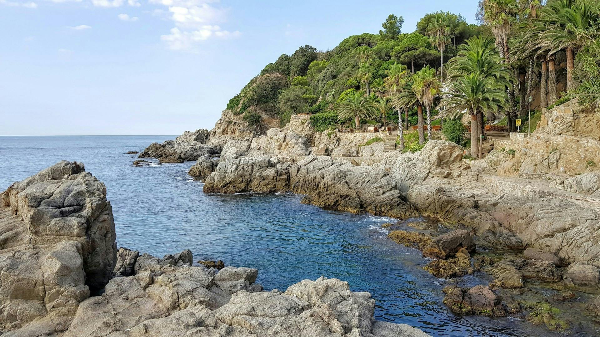 Majestic cliffs overlooking the azure Mediterranean Sea.