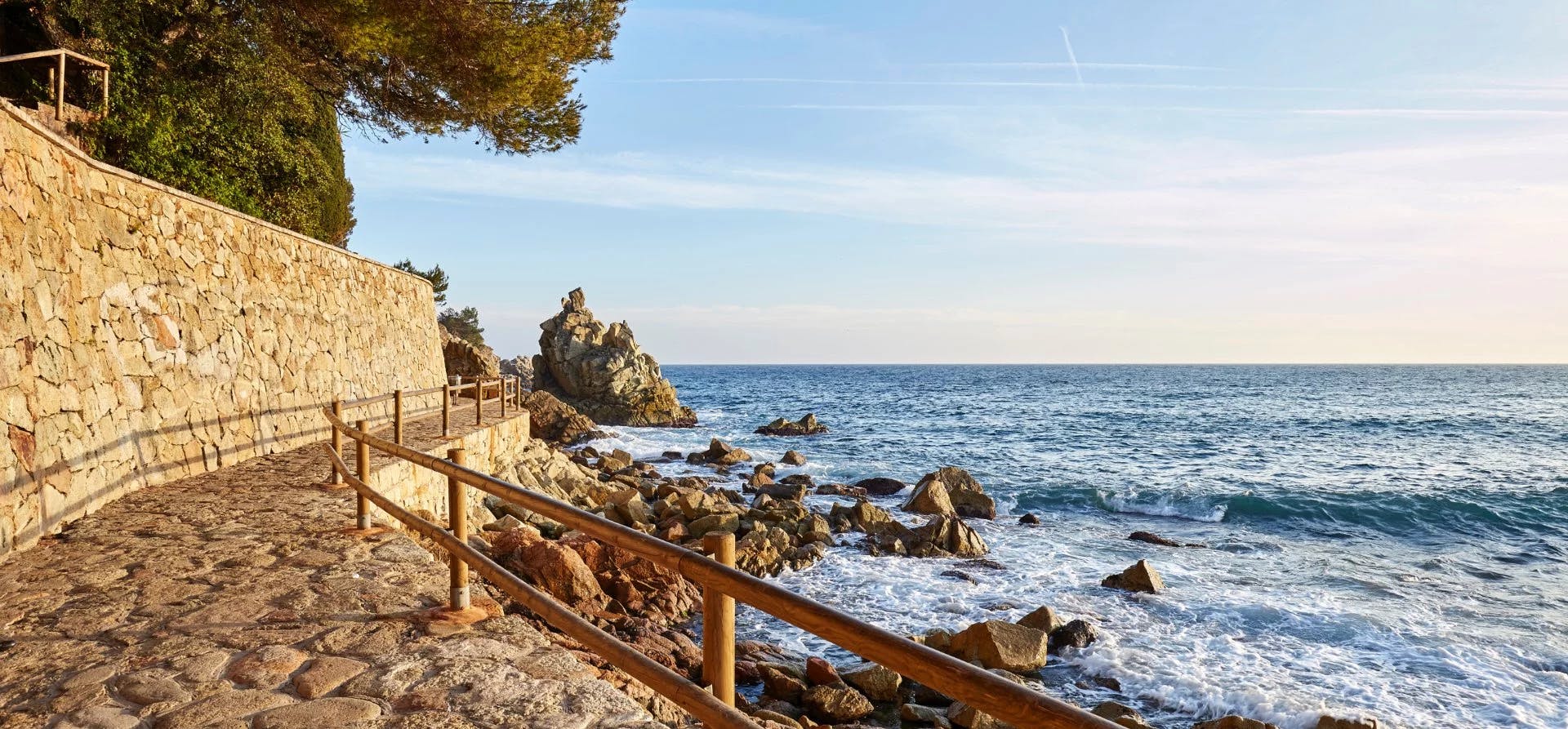 Coastal walkway in Tossa de Mar.