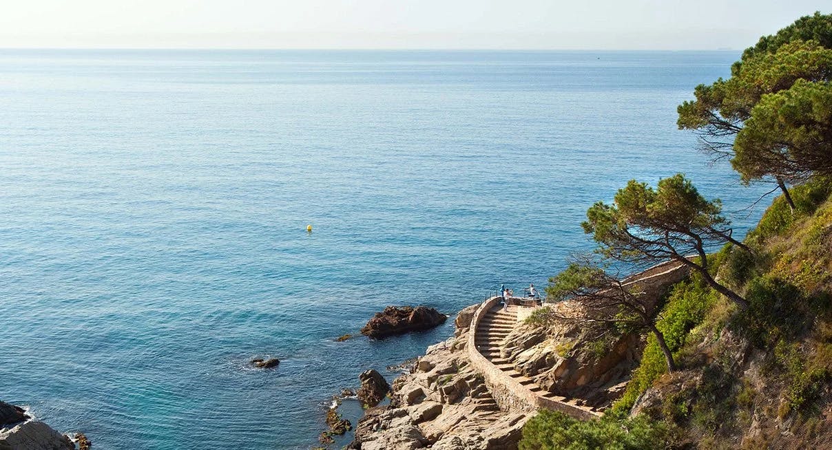 Lloret de Mar's beautiful coastline. 