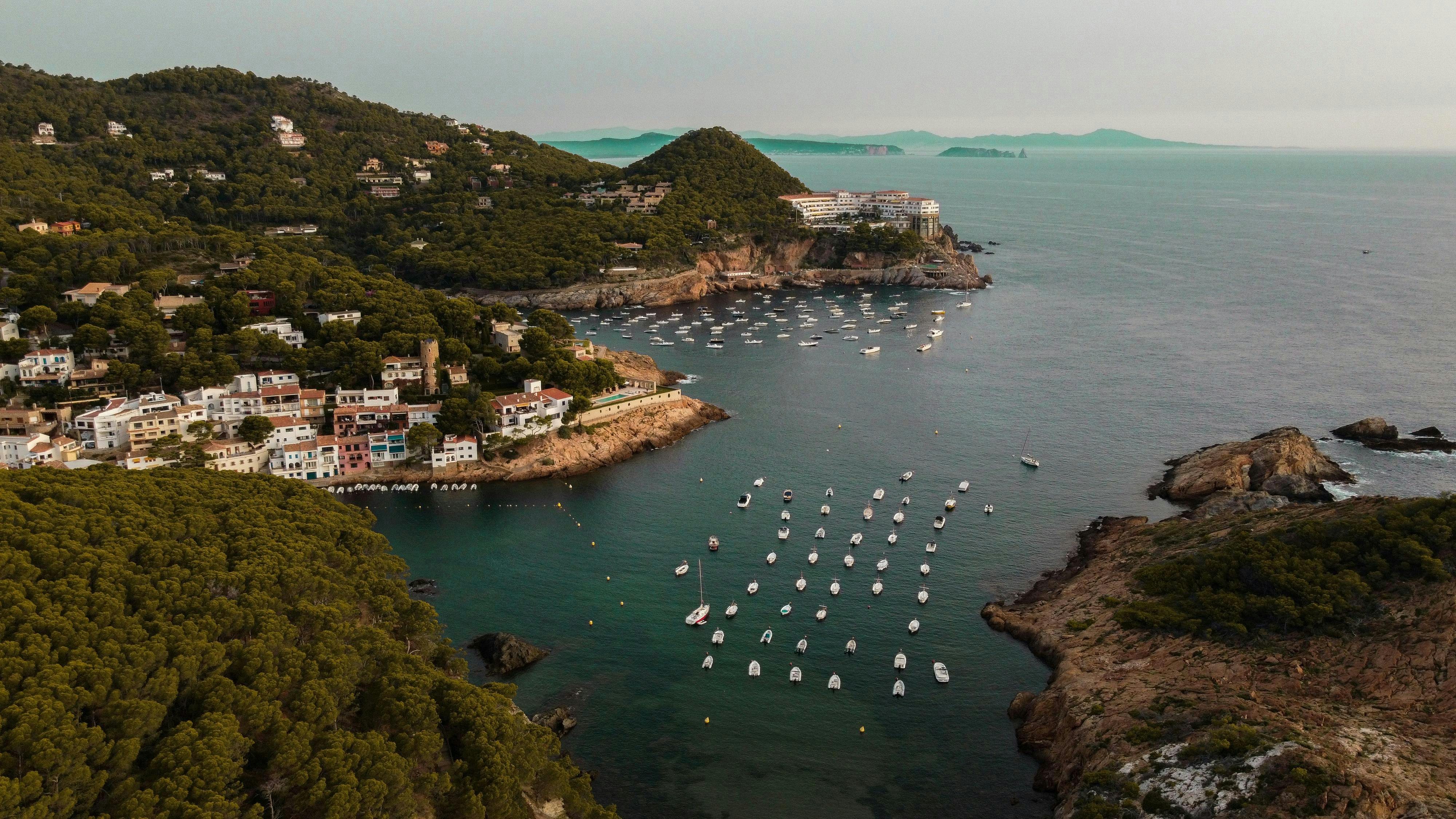 A stunning view of the Costa Brava coastline. 