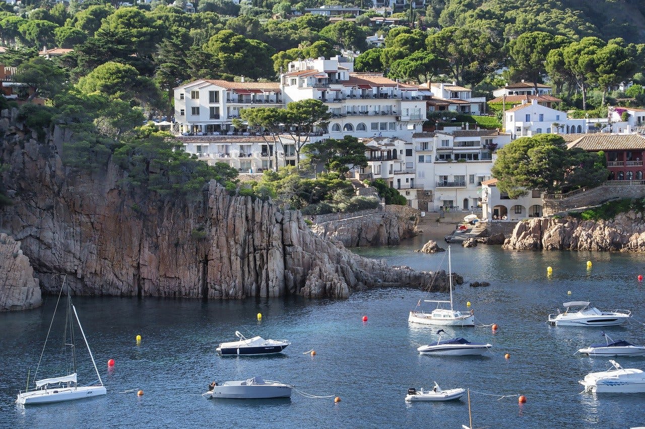 A stunning view of the Costa Brava coastline. 