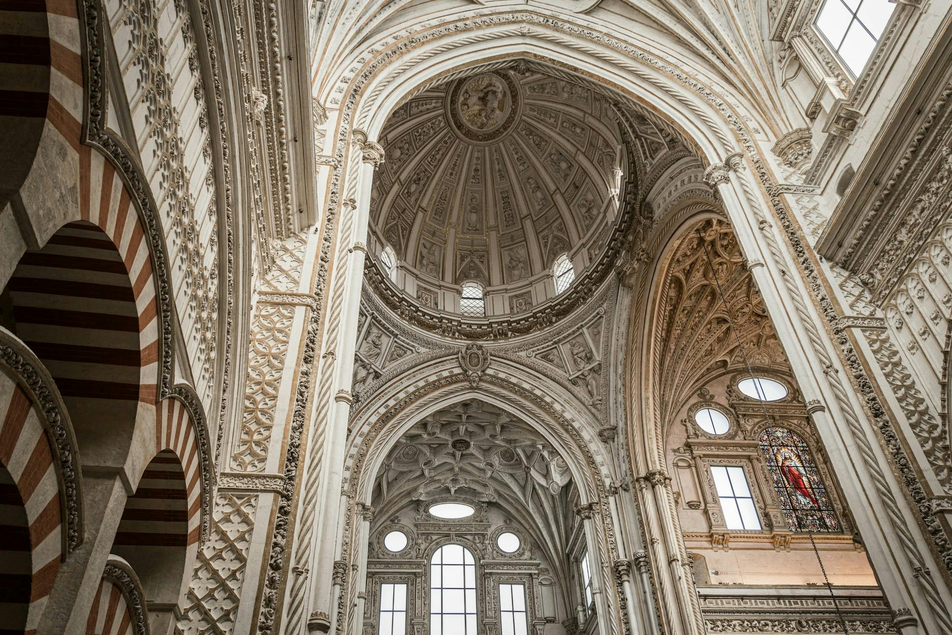 Cathedral in Córdoba, Spain, highlighting its architectural beauty.