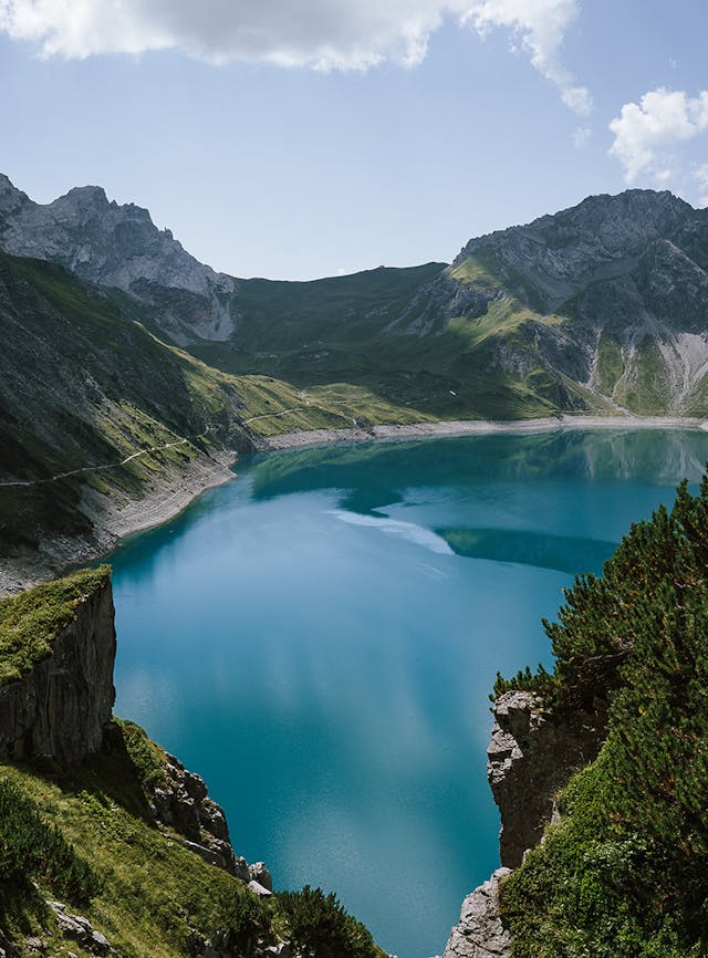Lünersee Panorama von oben