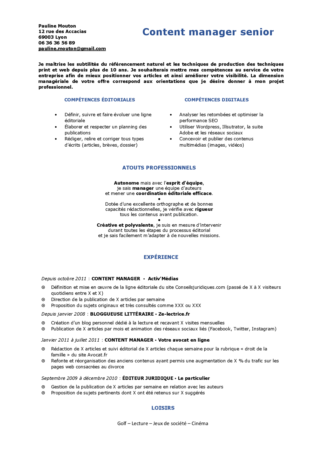 Bâtir un CV par compétences efficace en 2021 avec exemples Cadremploi