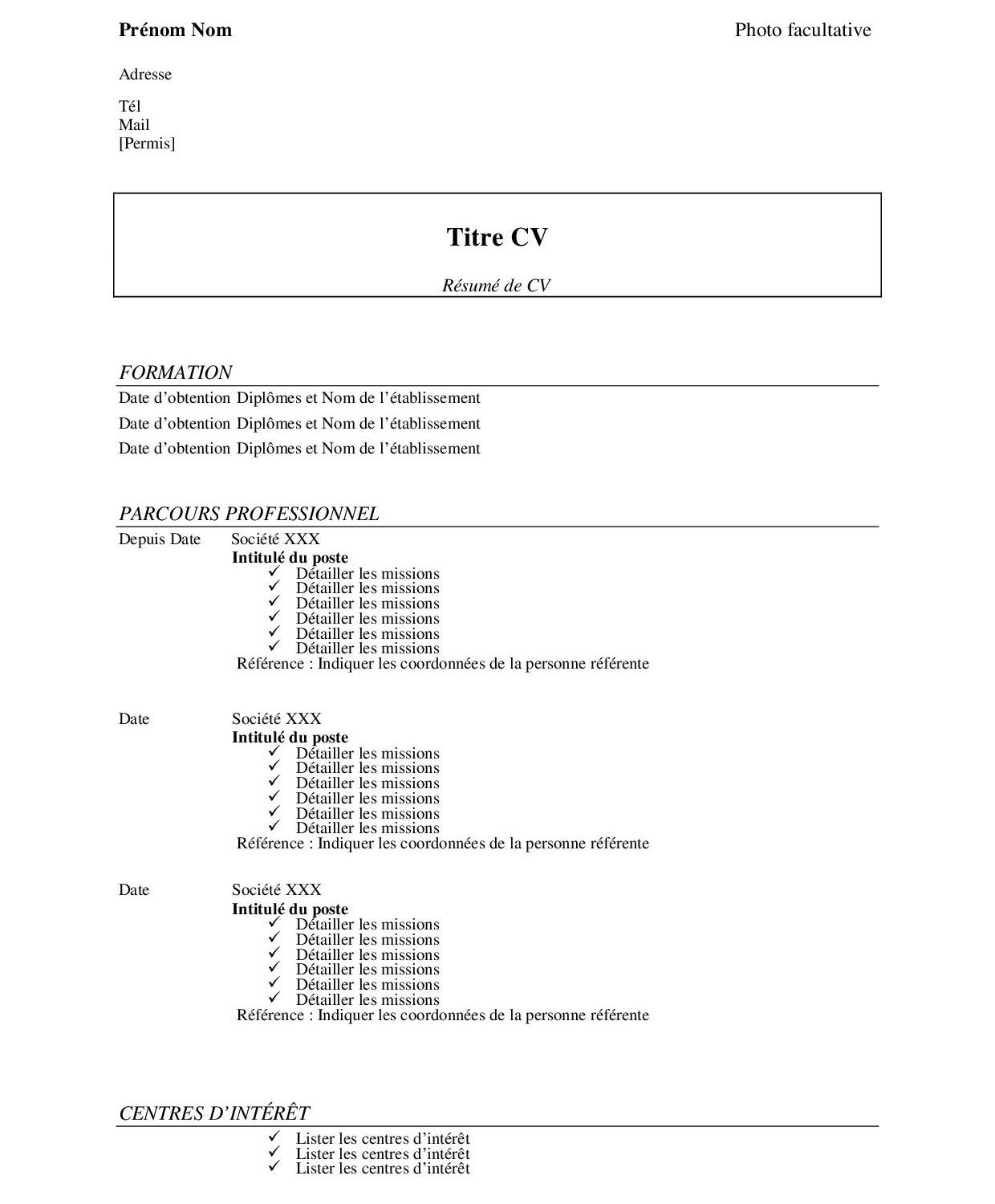 exemple de lettre de demande d'emploi en francais pdf   23