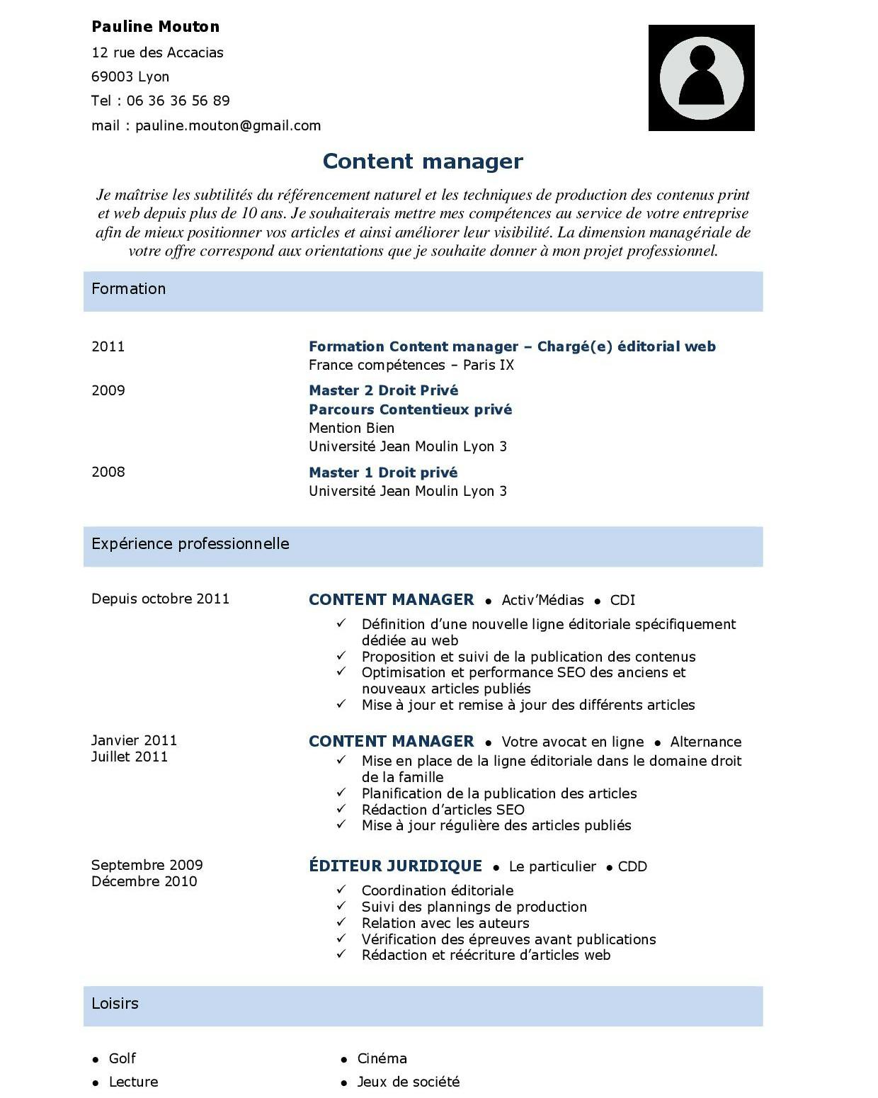 exemple de cv pdf 63 exemple de cv pdf 55