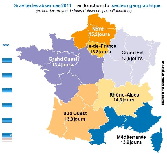 Les Regions Ou L On Travaille Le Moins En France Cadremploi