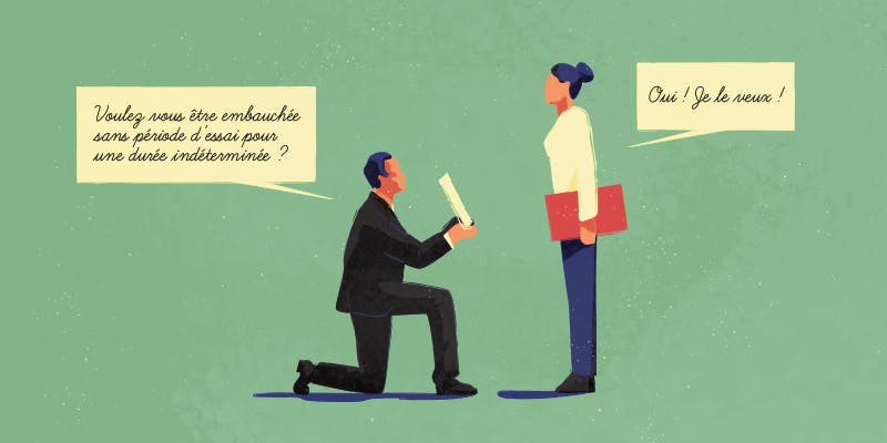 Ça y est, une entreprise recrute sans période d’essai