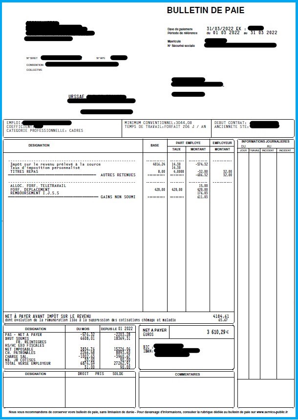 Part Des Cotisations Salariales D'un Cadre En 2022 - Calcul Salaire Net ...