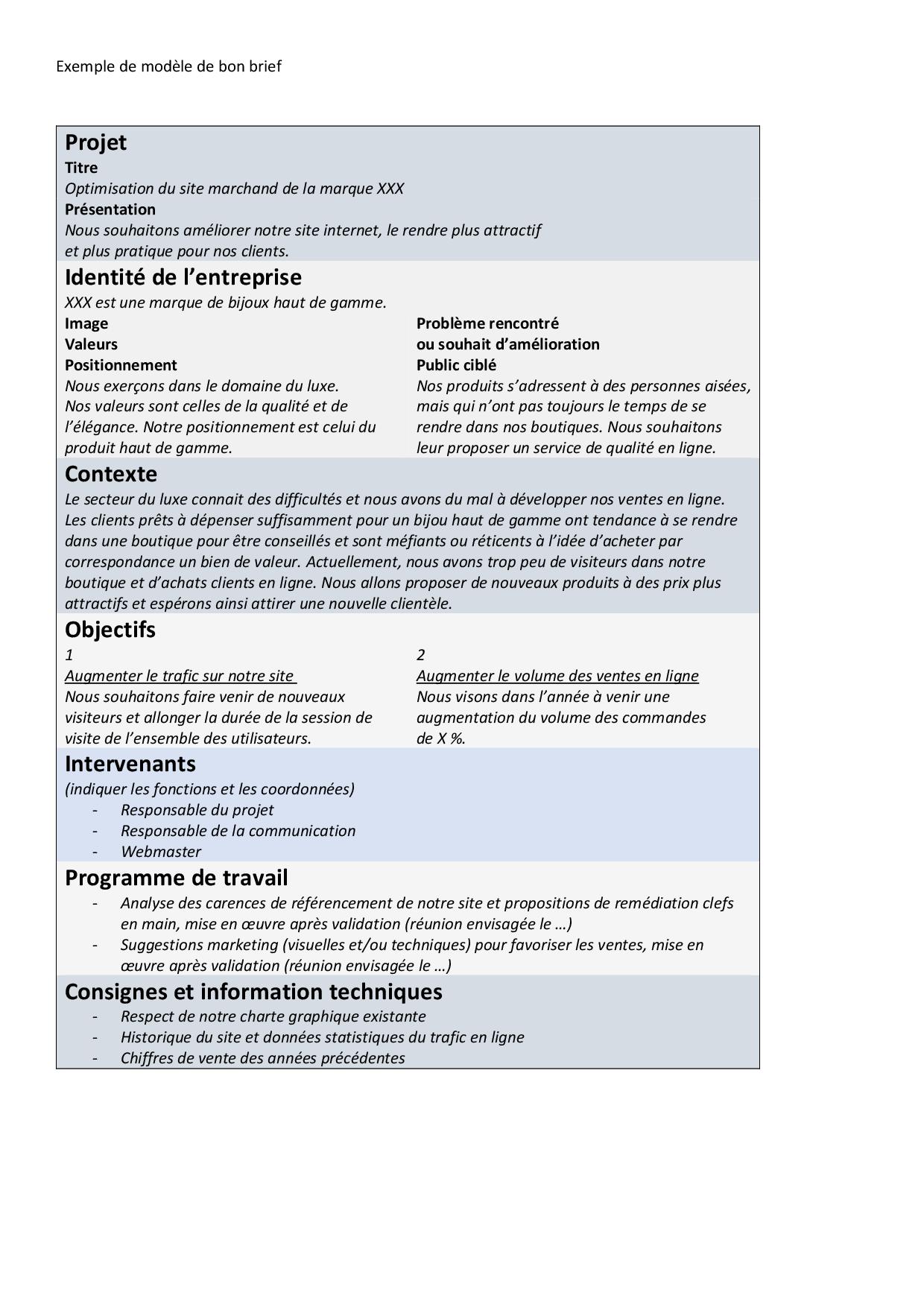 Comment Faire Un Brief ? Étapes Incontournables Et Un Bon Exemple ...