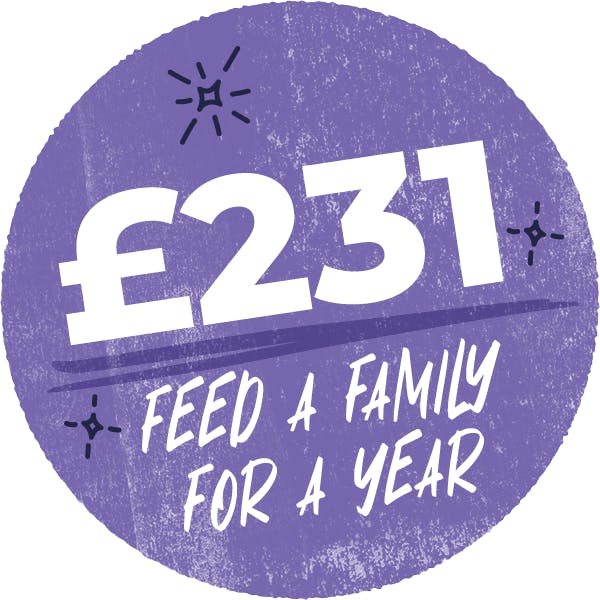 £231 feed a family for a year