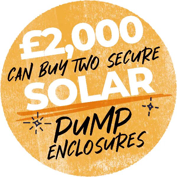 Can buy 2 secure solar pump enclosure