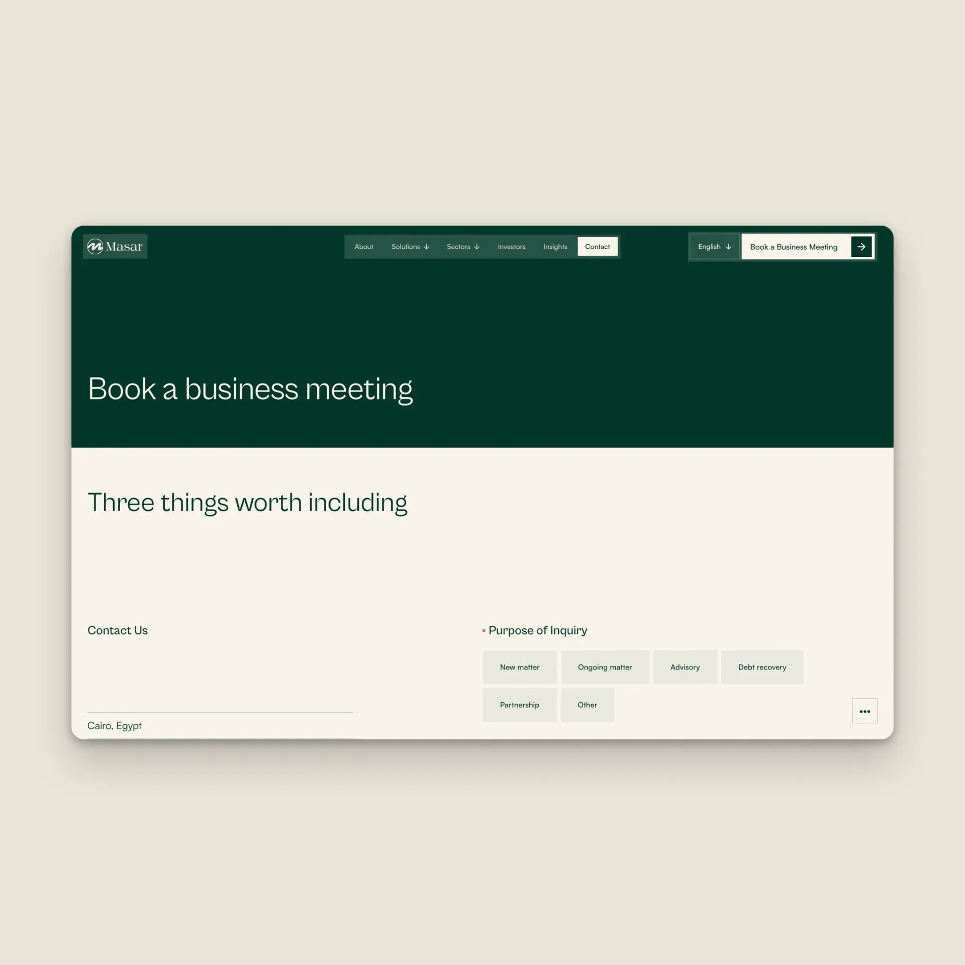 MASAR Business Legal Advisors — screen 20
