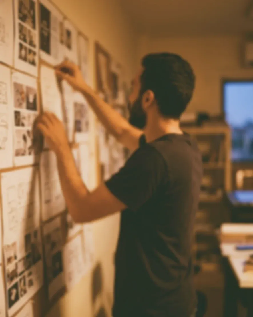 Pinning the work up